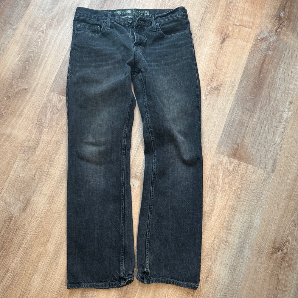 Mossimo Supply Co. Dark Gray Straight Jeans